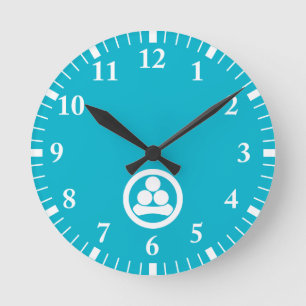 Horloge Ronde Watanabe étoile dans le cercle