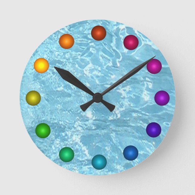 Horloge Ronde Water Summer Patio (Recto)