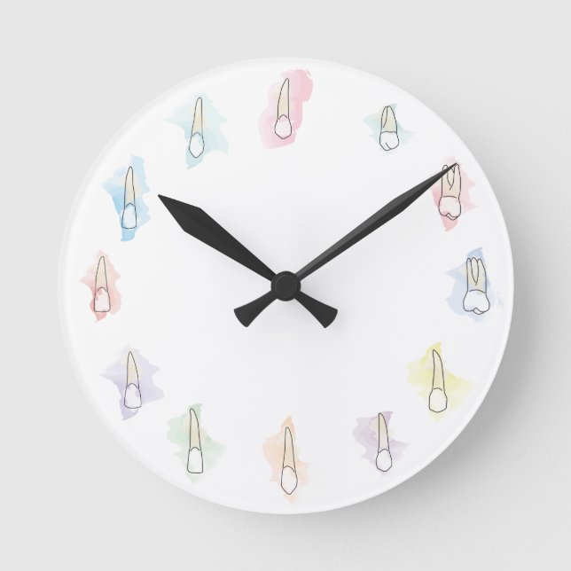 Horloge Ronde Watercolor (Recto)