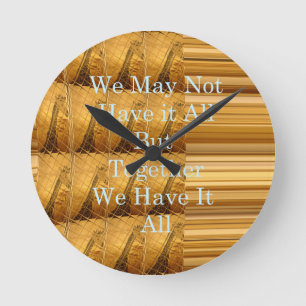 Horloge Ronde We may not have it all girafe safari hakuna mata