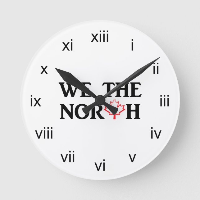 Horloge Ronde We the North with Red Maple (Recto)