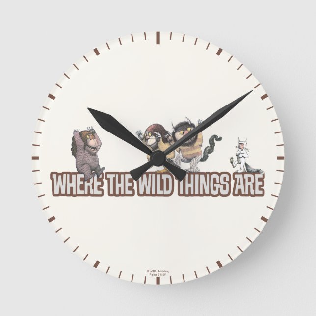 Horloge Ronde Where the Wild Things Are Characters on Logo (Recto)