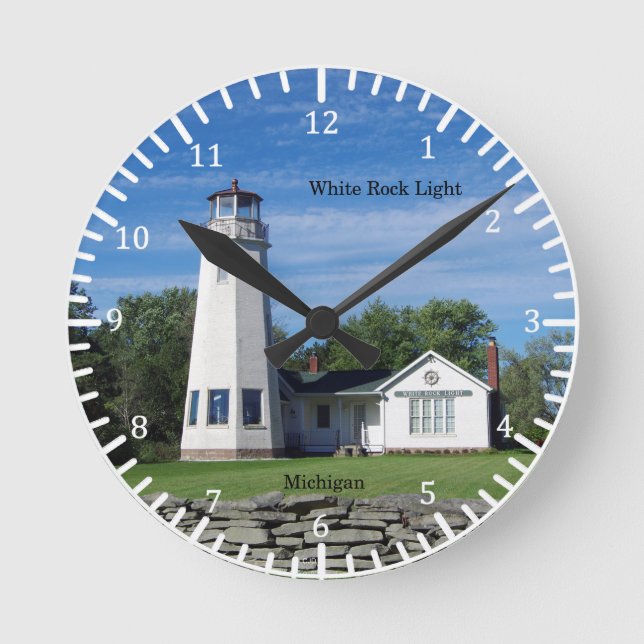 Horloge Ronde White Rock Light clock (Recto)