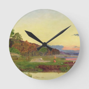 Horloge Ronde Whitlingham, Norfolk, 1860 (huile sur la toile)
