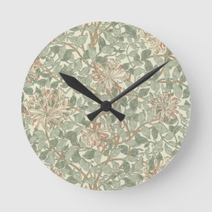 Horloge Ronde William Morris Honeysuckle Fond d'écran