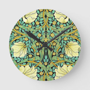 Horloge Ronde William Morris Pimpernel Style de mission
