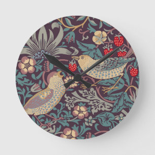 Horloge Ronde William Morris Strawberry