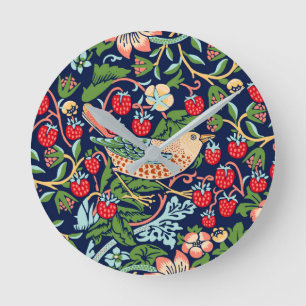 Horloge Ronde William Morris Strawberry Thief