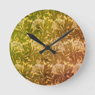 Horloge Ronde William Morris Tulips