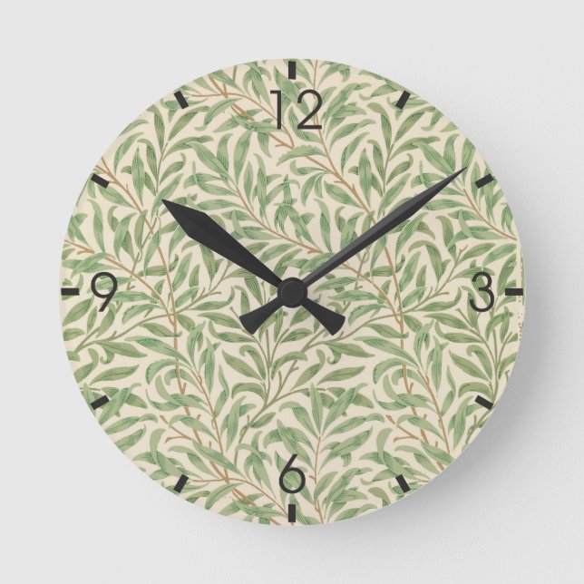 Horloge Ronde Willow Bough (par William Morris) (Recto)