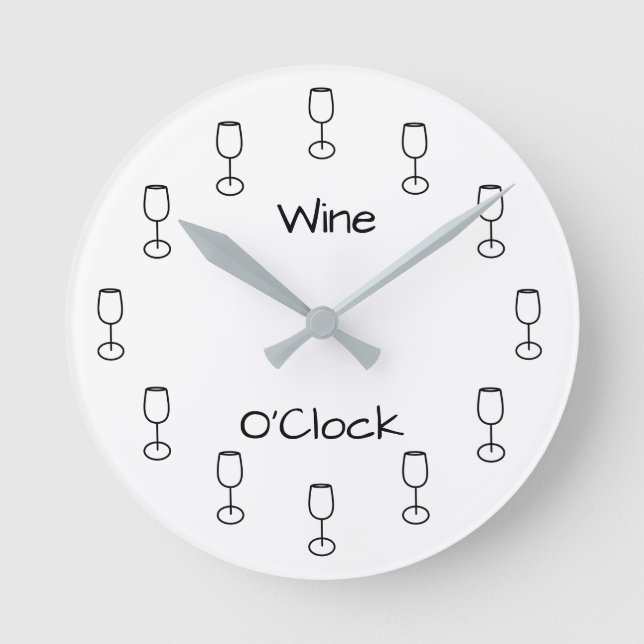 Horloge Ronde Wine O'Clock (Recto)