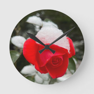 Horloge Ronde Winter Rose Wall Clock 