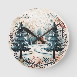 Horloge Ronde Winter Wonderland