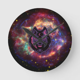 Horloge Ronde Wolf Art, Graphisme