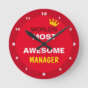 Horloge Ronde Worlds Most Awesome - MANAGER / the best one