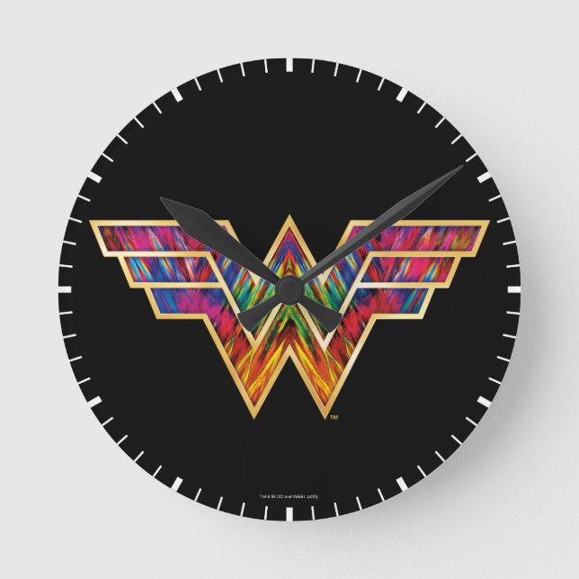 Horloge Ronde WW84 | Logo de Wonder Woman Kaleidoscope (Recto)