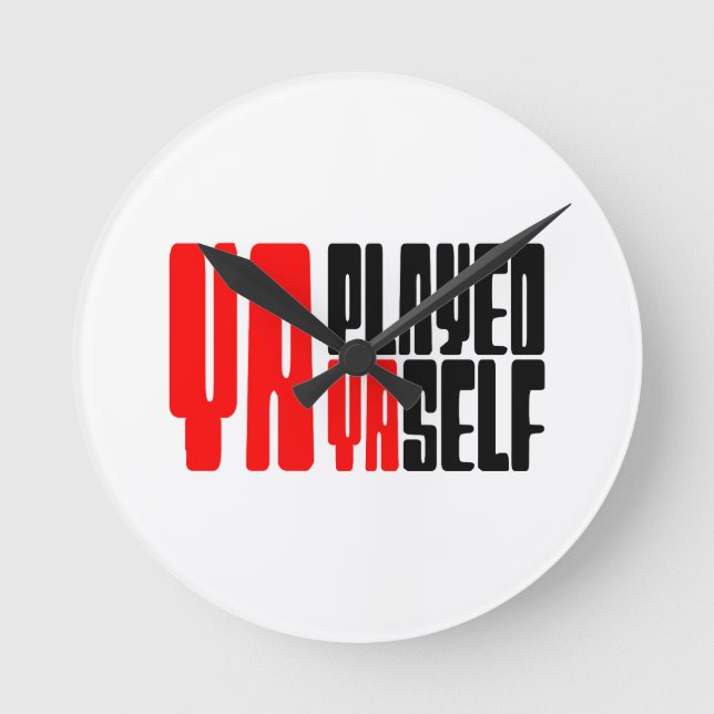 Horloge Ronde Ya Joué Yaself (Recto)