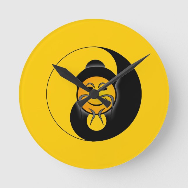 Horloge Ronde Yin Yang (Recto)