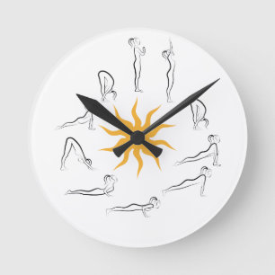 Horloge Ronde yoga sun salun