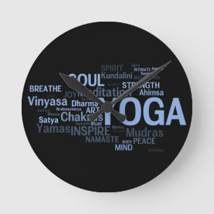 Horloge Ronde YOGA Wall Clock