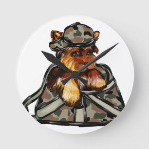 HORLOGE RONDE YORKIE POO