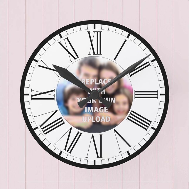 Horloge Ronde Your Own Photographe d'un personnalised (Créateur téléchargé)
