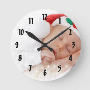 Horloge Ronde Your Photo Here Wall Clock