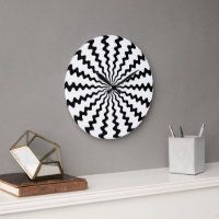 Horloge ronde Zig Zag