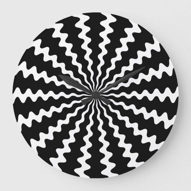 Horloge ronde Zig Zag (Recto)