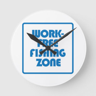 Horloge Ronde Zone de pêche sans travail