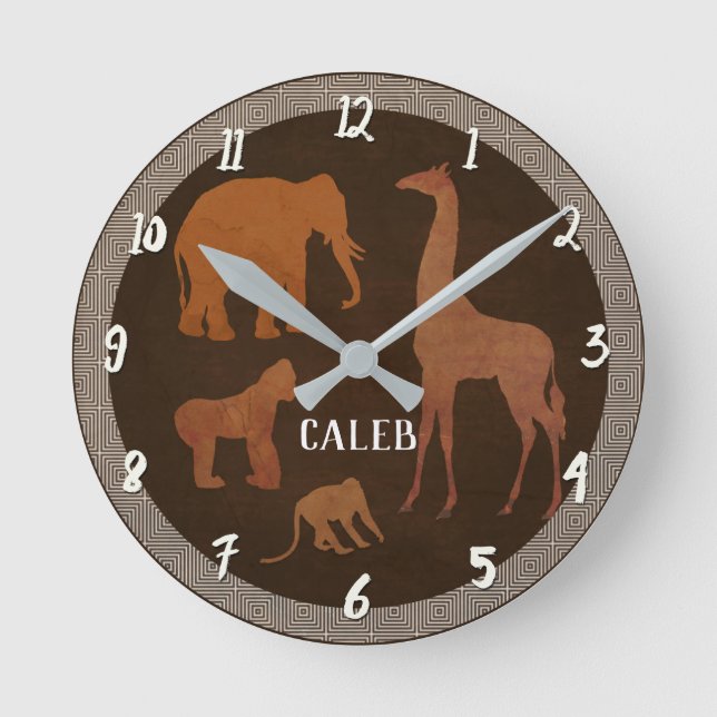 Horloge Ronde Zoo de Brown Safari (Recto)