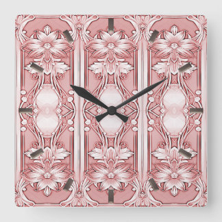Horloge rose florale