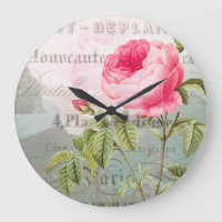 Horloge rose française