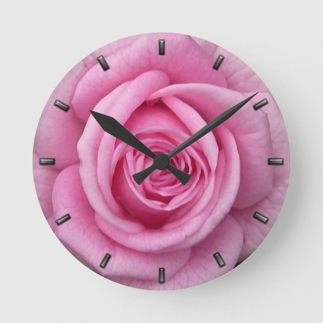 Horloge rose Rose Rose Rose Fleur Mur Horloge Rose (Recto)