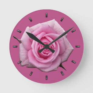 Horloge rose Rose Rose Rose Fleur Mur Horloge Rose