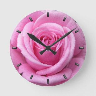 Horloge rose Rose Rose Rose Fleur Mur Horloge Rose
