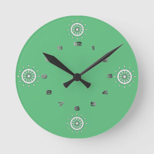 Horloge - Roues blanches