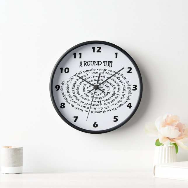 Horloge Round Tuit Wall Clock (Maison)