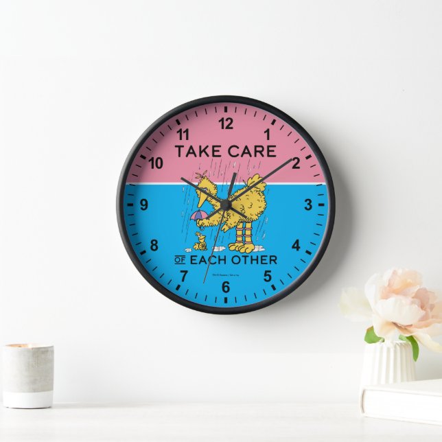 Horloge Rue Sésame | Big Bird Prenez soin de vous (Maison)