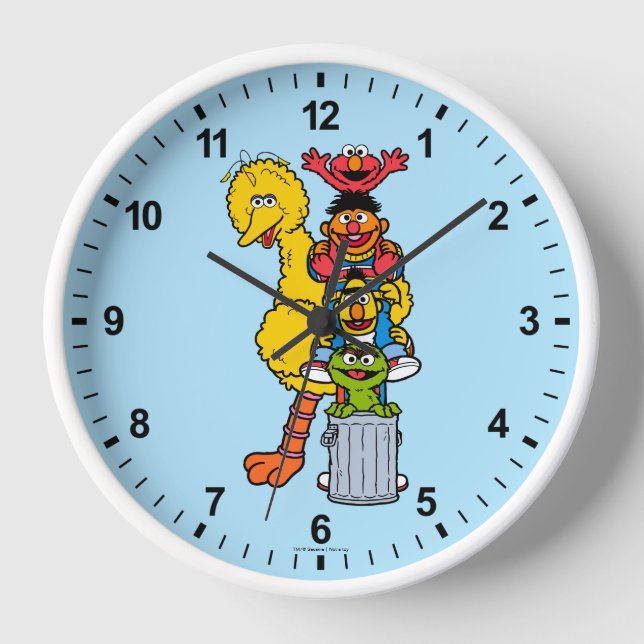 Horloge Rue Sésame | Pose Pals Street Sesame (Recto)