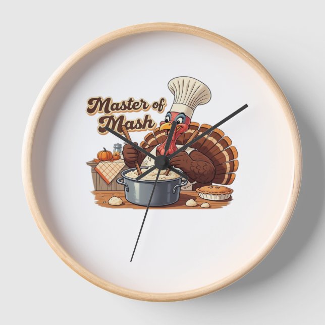 Horloge Rustique Automne Harvest Folk Classic T-Shirt (Recto)