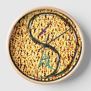 Horloge Sagittaire & Chien de Feu