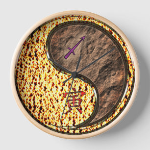 Horloge Sagittaire & Tigre de Terre