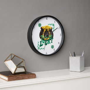 Horloge Saint-Patrick chanceux 