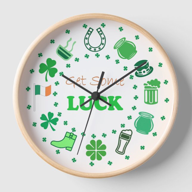 Horloge Saint Patrick's Day (Recto)