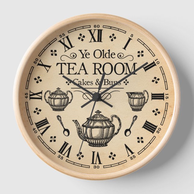 Horloge Salle de thé vintage (Recto)