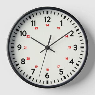 Horloge scolaire 24 Heures