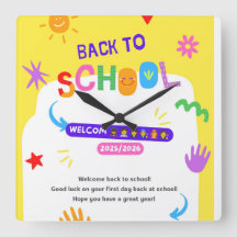Horloge scolaire pour les enfants pour la nouvelle