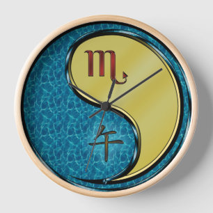 Horloge Scorpion & Cheval de Métal
