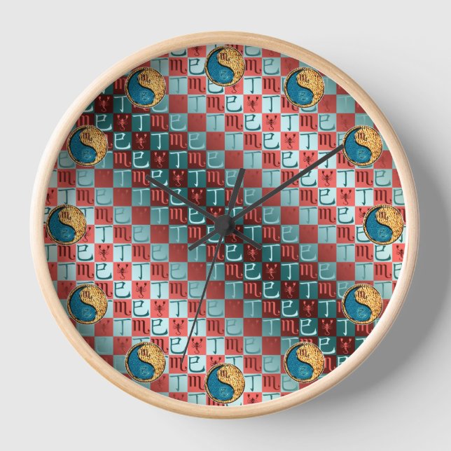 Horloge Scorpion & Serpent de feu (Recto)